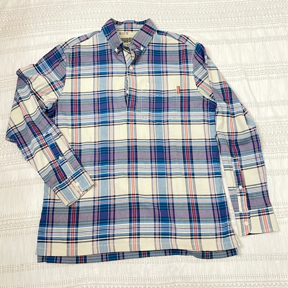 Chubbies long sleeve shirt pullover camping stripes size M